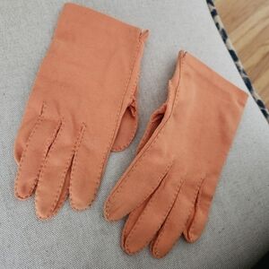 Women's vintage Orange Gloves
